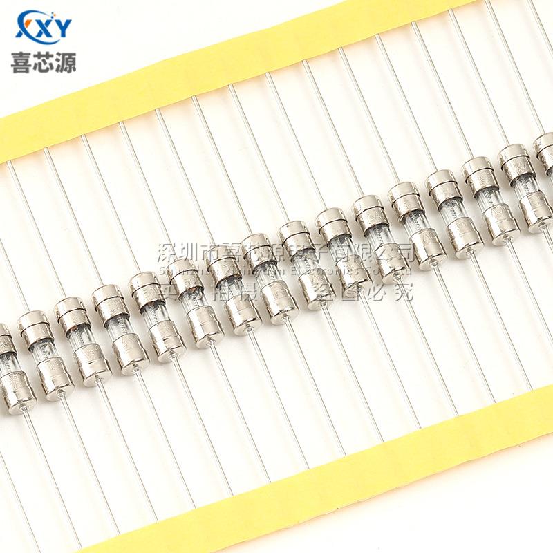 源头厂家.玻*160mm双帽璃保险丝250VT8JNZ脚A慢断带引保险管编带