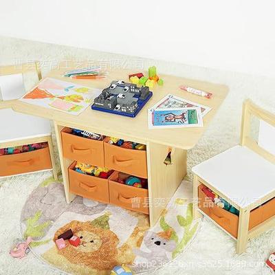 质儿童桌桌椅套装带储木物箱学生学习写字学绘画椅家NEI用儿童习
