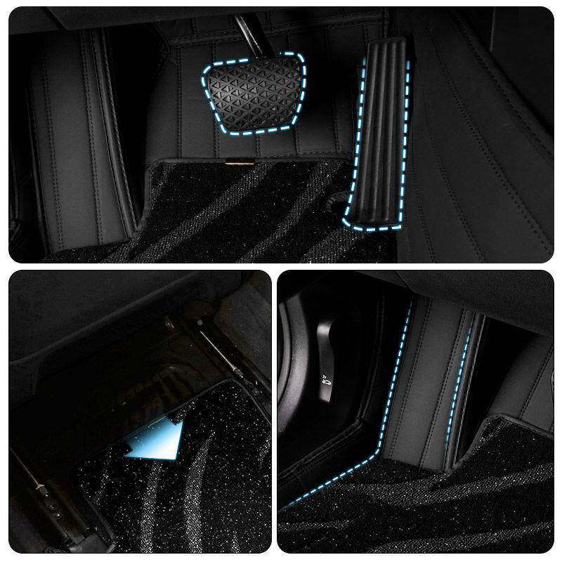 SWX高端包围汽车脚垫款车千型专车专用手全工拼接加环厚保无异味