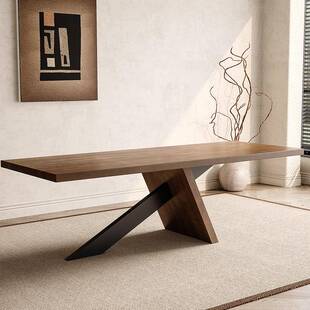 实公木几餐桌两用老板办FKW桌茶桌一体设茶计师款原茶桌木大板泡