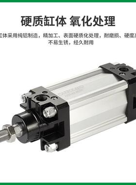 ISO-复VDMA标准130-80系列对2置串联缸镀烙活塞杆磁RTP性动气气缸