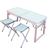 户外折叠桌椅便携式 野炊露营烧烤餐桌铝合M金简易夜市摆摊地推桌