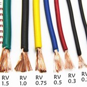 0.5平方软护套线多芯电源信号控制线 甩卖国标纯铜jRVV6芯 包邮