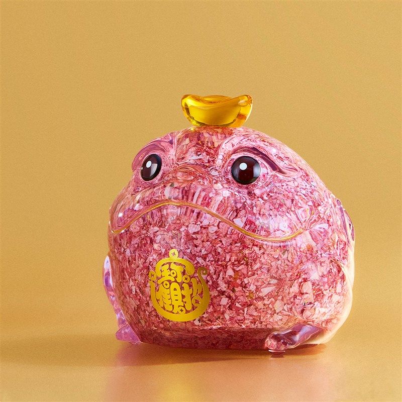 【金蟾摆件】j钞艺文创碎钞金蟾摆件家居装饰礼品