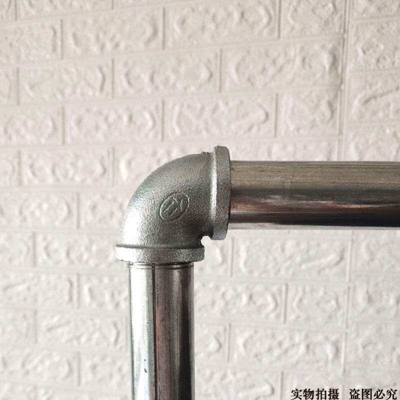 钢管晾衣架阳台服装展示l架单杠夜市落地镀锌水管摆摊简易晾衣架