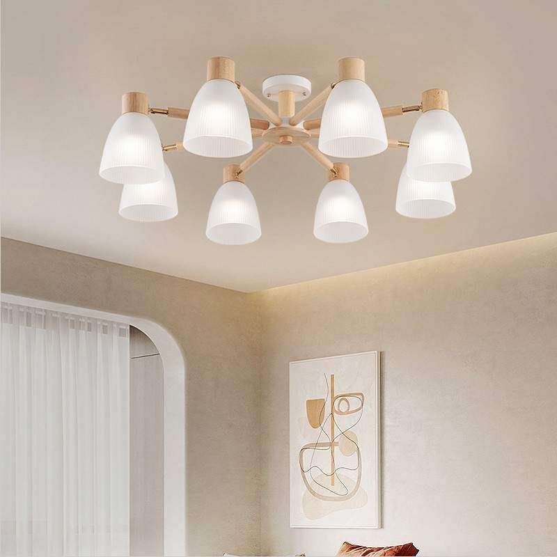 简约北欧原木玻璃卧室吸顶吊灯 现代LED书房灯酒店客房客厅多头灯,纺织面料/辅料/配套,纺织机械配件,淘宝优惠券,粉丝福利购,淘宝优惠卷