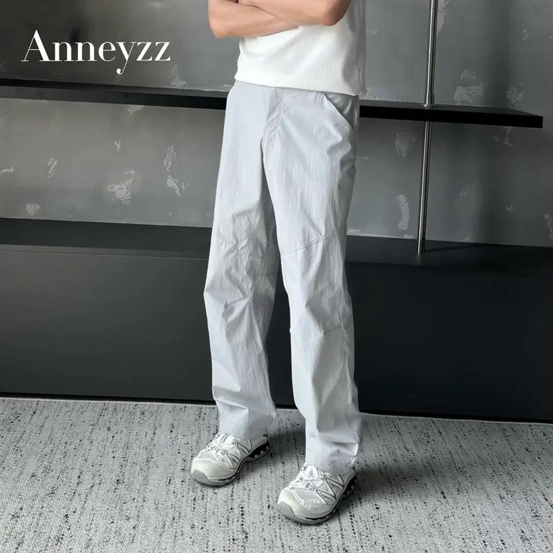 Anneyzz知易-  CLARKIA  夏季轻薄解构凉感冲锋裤宽松直筒休闲裤