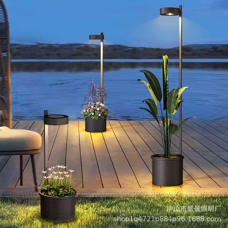 草坪灯户外防水太阳能花盆灯家用庭院灯院子装饰灯户外花园落地灯,标准件/零部件/工业耗材,车间地垫,淘宝优惠券,粉丝福利购,淘宝优惠卷