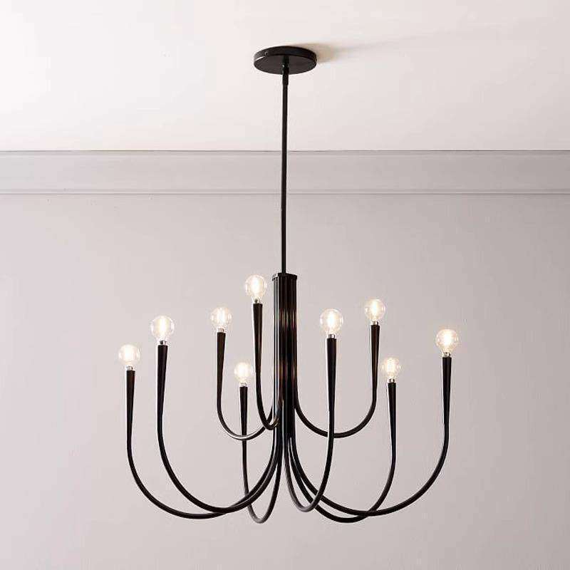 法式轻奢护眼吊灯客厅美式复古乡村温馨浪漫房间主卧室蜡烛灯饰