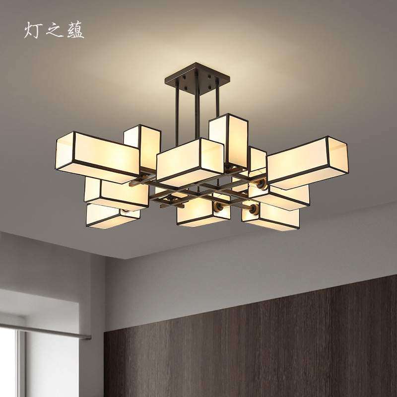 新中式吊灯大气客厅灯铁艺现代简约创意书房卧室大厅大堂灯具,纺织面料/辅料/配套,纺织机械配件,淘宝优惠券,粉丝福利购,淘宝优惠卷