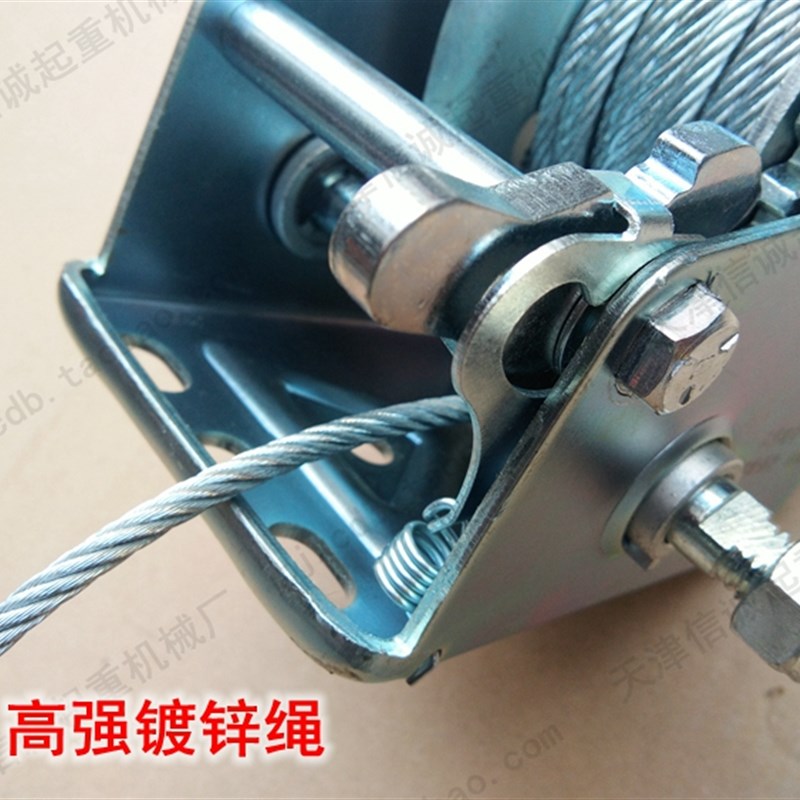 手摇绞车绞盘手动卷扬机小吊机吊车手动葫芦钢S丝绳拉紧器牵引机