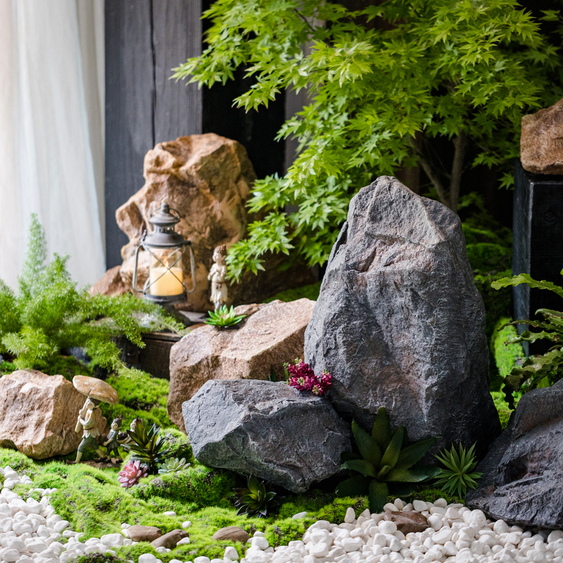 仿真景观a石户外庭院假石头室内布景造景道具酒店民宿茶室氛围营