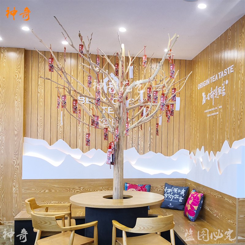 仿真枯树大型造型枝真树干假树猫爬树鸟站架道具树许W愿树店面装