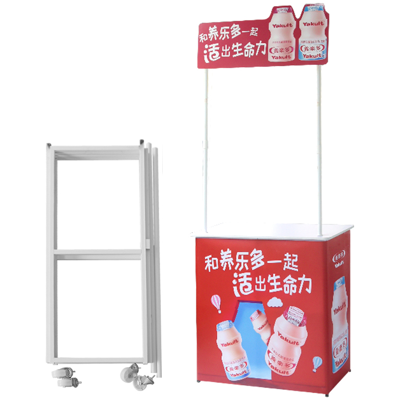 促销台展示架移动折叠q便携地推桌子地摊车超市小吃车摆摊小推车
