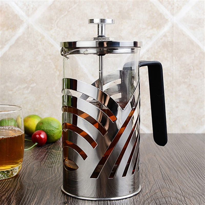 法压壶咖啡壶隔耐热n玻璃冲茶器过滤杯法式滤压壶办公室不锈钢茶