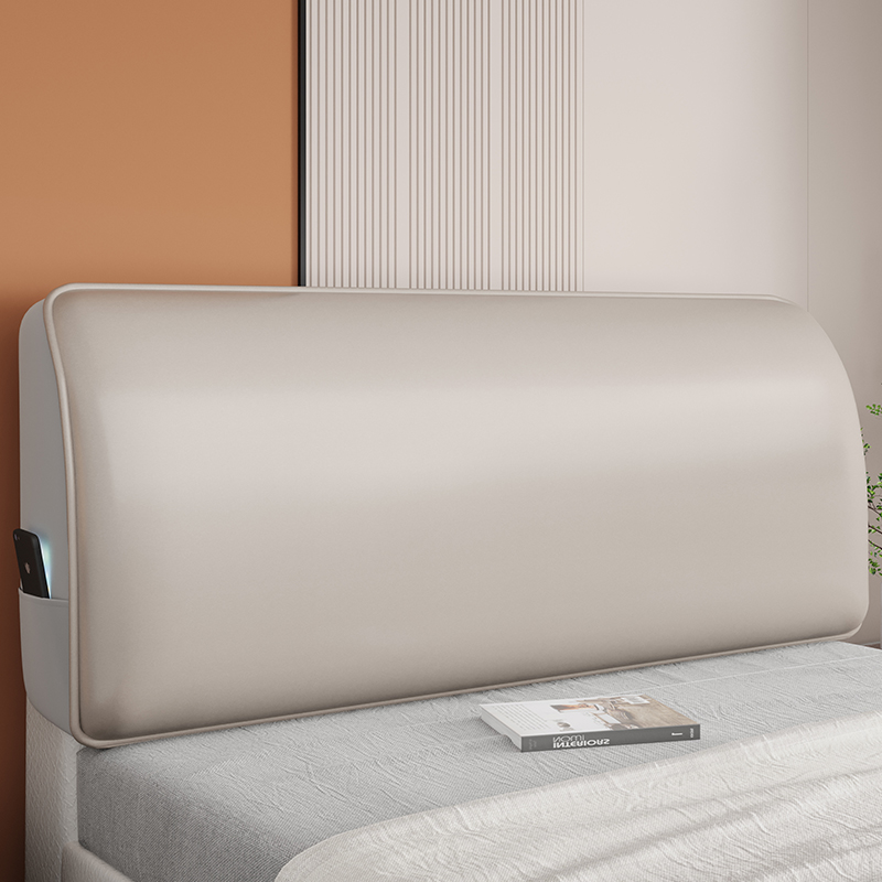 2022新款f科技布床头套罩万能加厚软包床头靠背免洗皮木床头保护