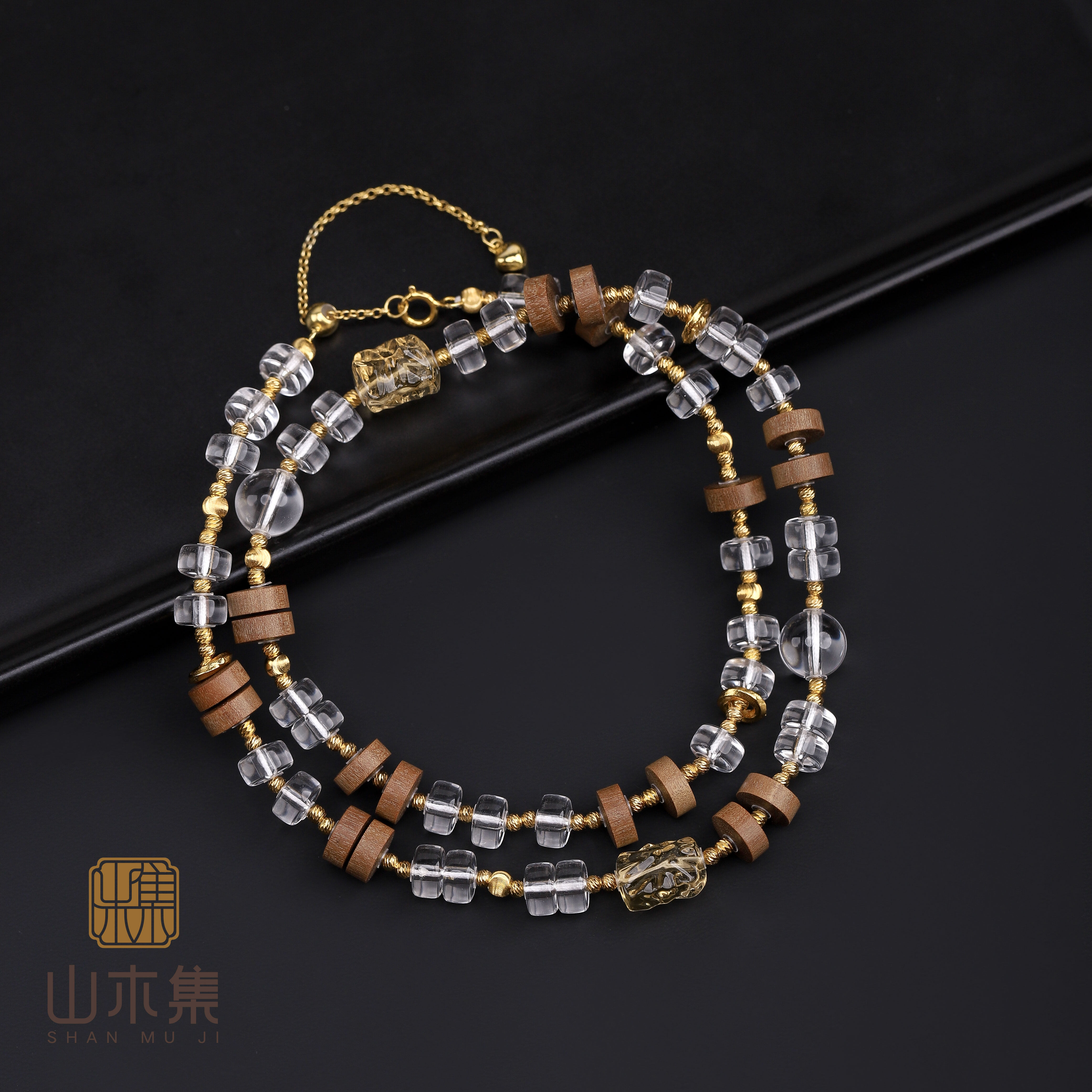 冬季高级感天然水晶项链轻奢小众