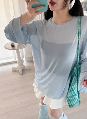 三与十三|微风情书|春季百搭宽松显瘦上衣女