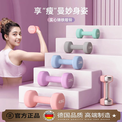德国ZSVIP家用健身实心哑铃瘦肚子瑜伽杠铃不伤地板环保运动器材
