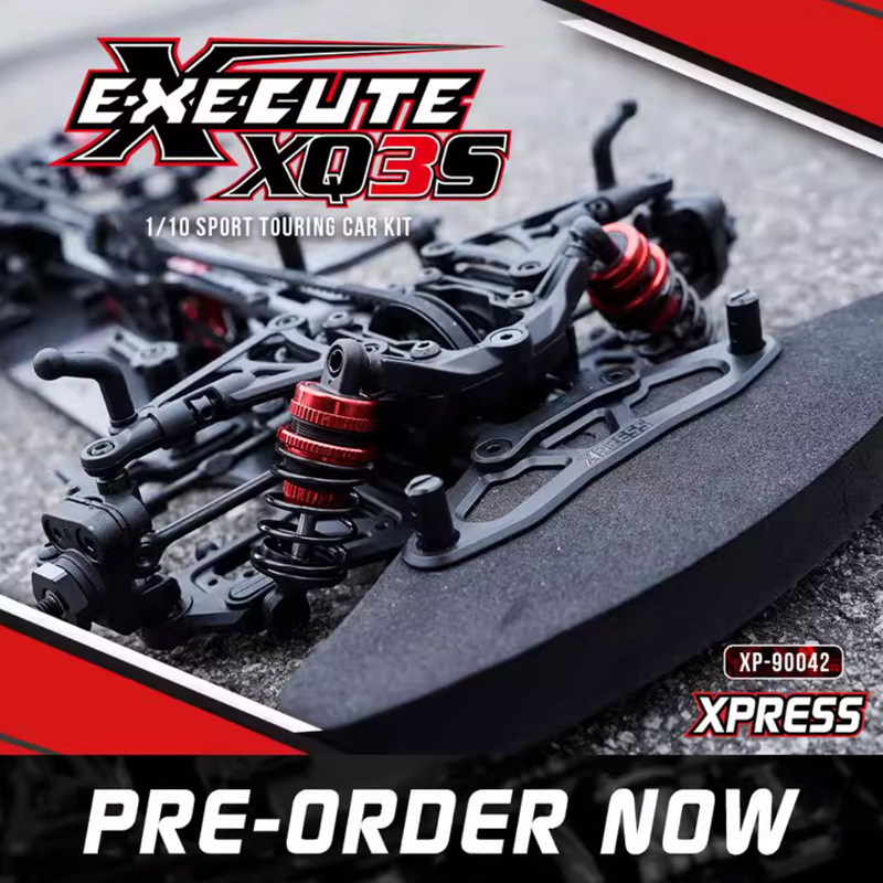 XPRESS XQ3S 1/10电动房车 竞速平路车架KIT电房RC遥控车XP-90042