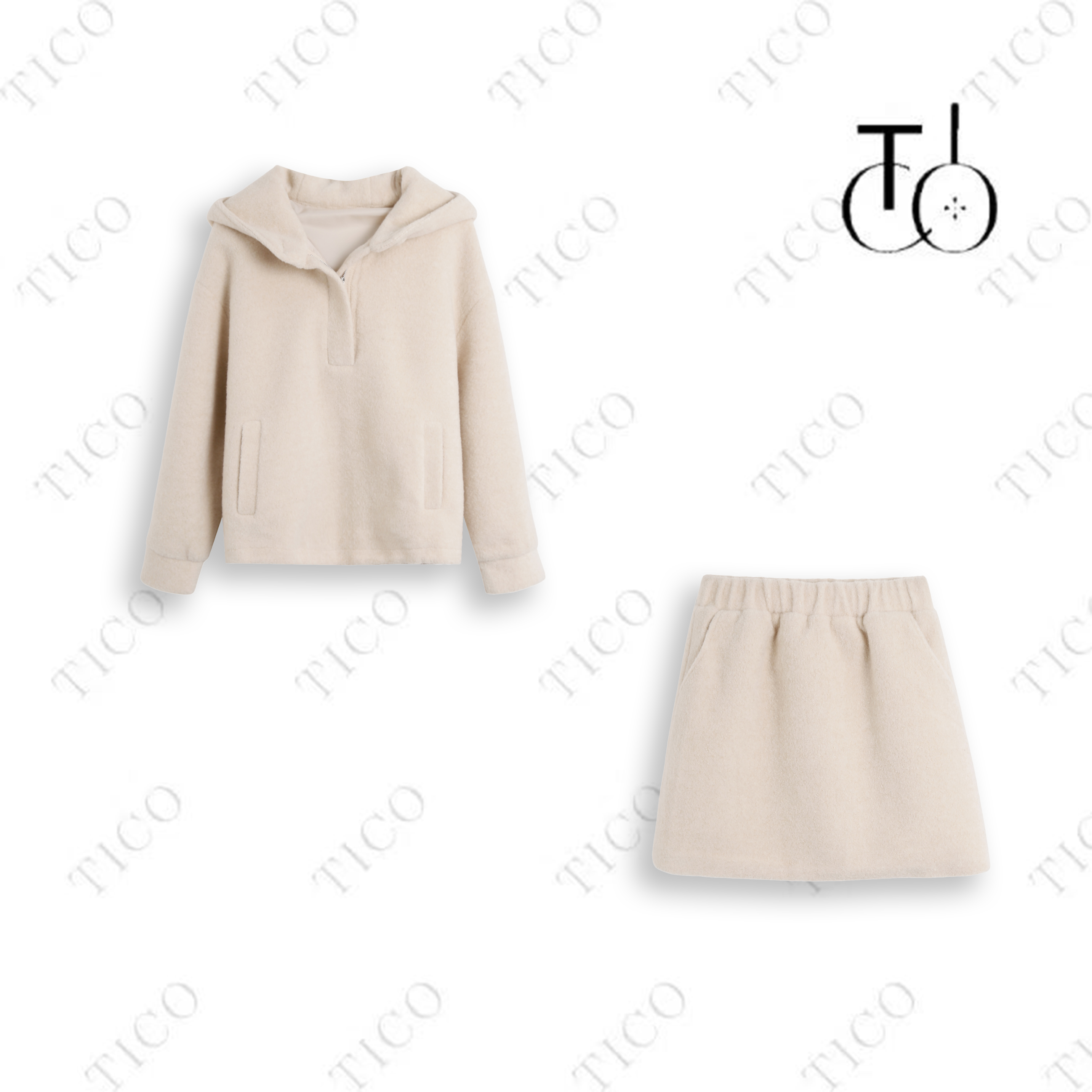 【甜甜专享】TICO汀可【万如意】时尚百搭休闲套装