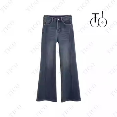【甜甜圈专享】TICO汀可【平行牛仔裤】显瘦百搭加绒牛仔裤 TC283
