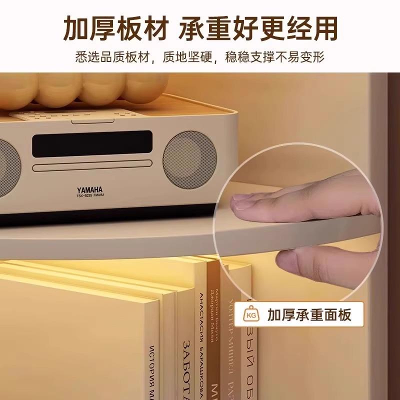 角书架客厅落地置物架简转约多层纳xr-bg001书柜一体靠墙物放书收