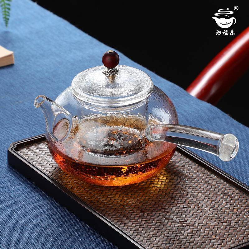 茶玻zt-01璃壶高耐温烧水壶高硼硅耐玻璃热壶煮璃壶侧把玻茶壶