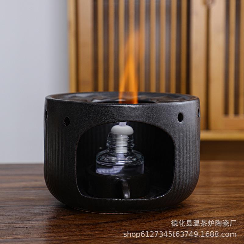 马克炭煮茶烧水壶酒精炉餐厅式酒家用陶瓷无品牌/底座烧中蜡店烛