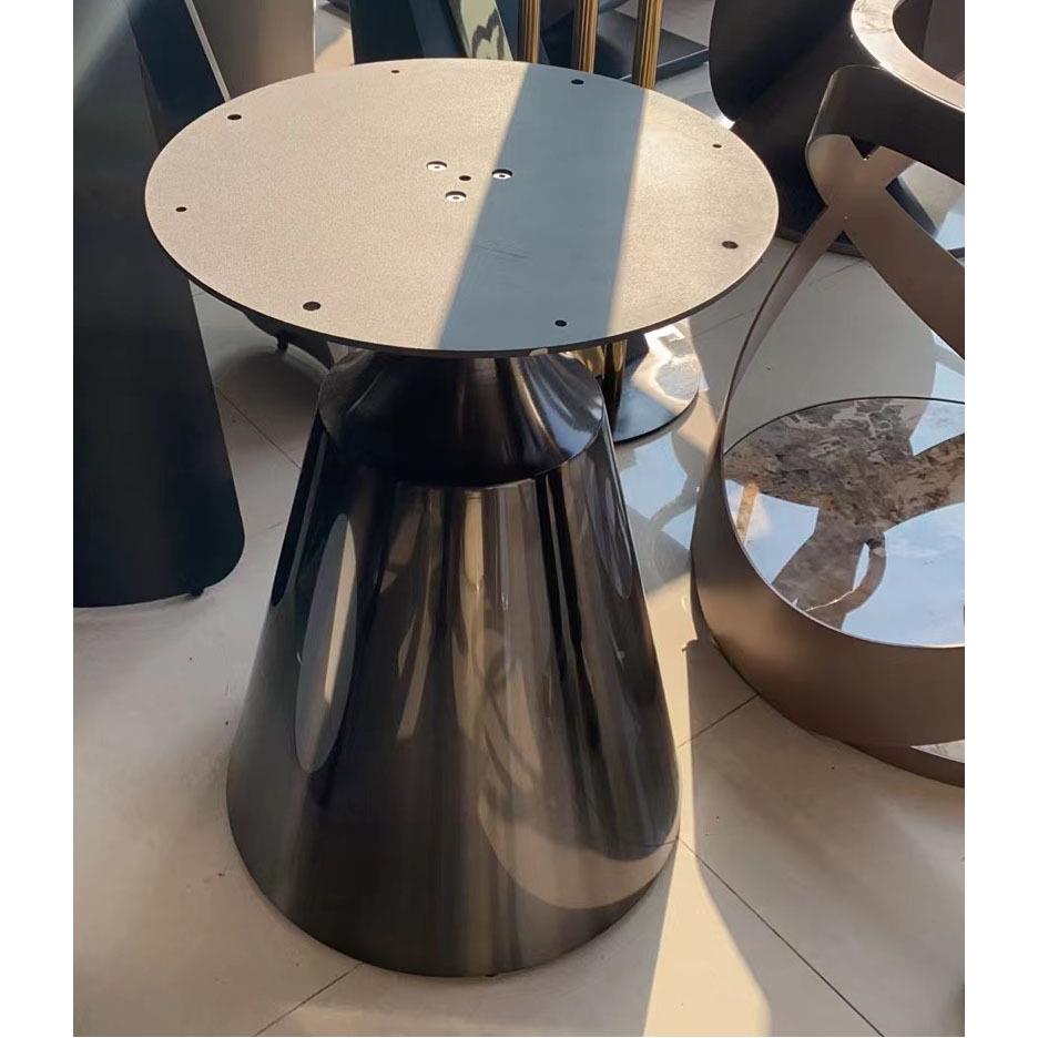 岩桌座板桌架不子锈钢桌腿支架黑钛餐桌大理石餐台底支XOO撑脚