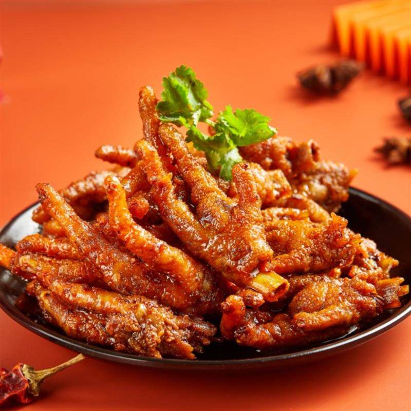 辣谜香辣鸡爪湖南推荐零食小吃休闲食品鸡脚筋开袋即食美味嚼劲