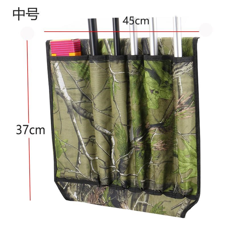 现货速发挂式插鱼杆包渔具收纳袋野营钓鱼拉车插竿袋折叠拖车放包