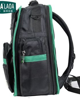 快速发货老A 双肩工具包 多功能B背包 帆布加厚多隔层缓冲垫电工