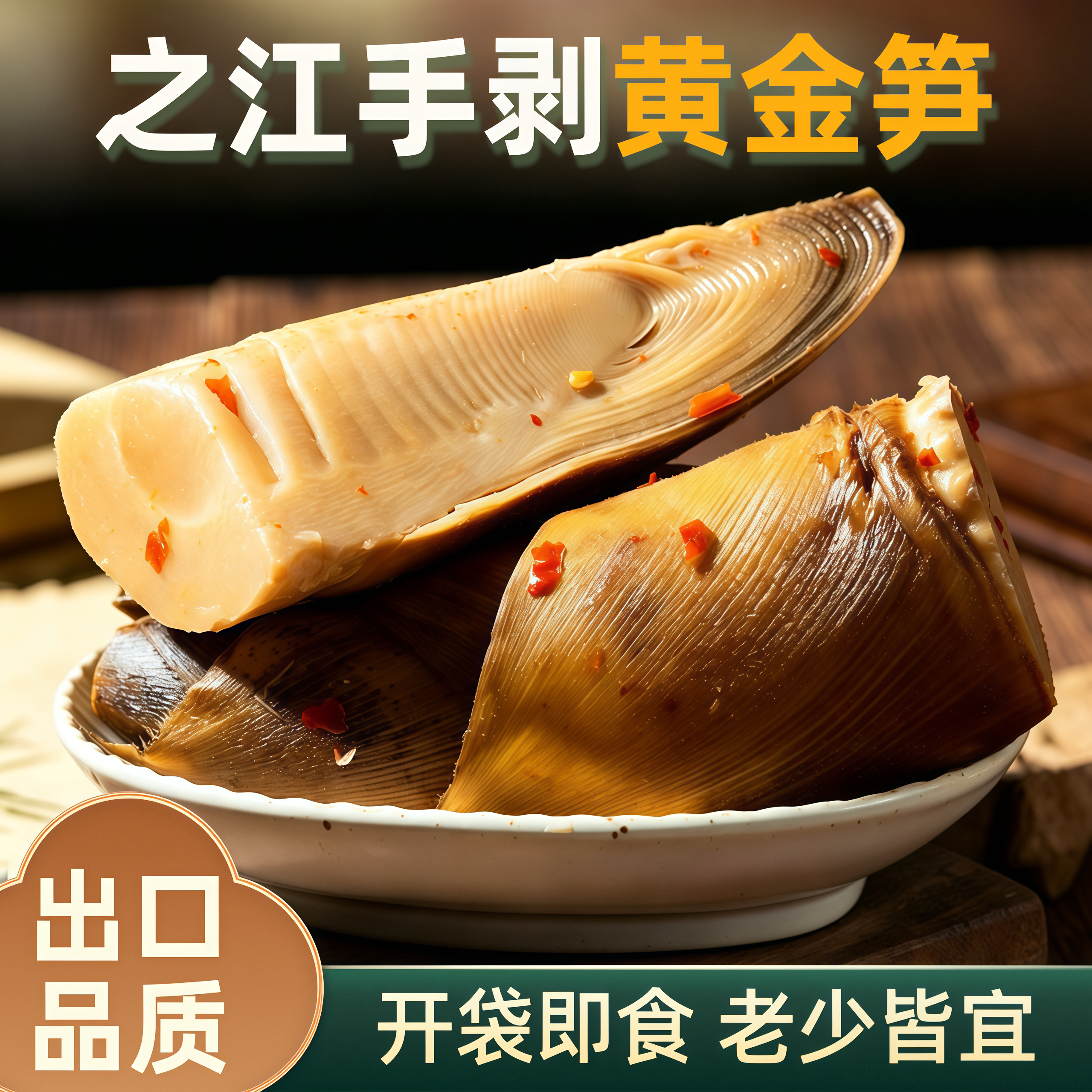 之江手剥黄金笋开袋即食老少皆宜图片