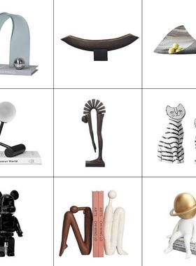 样板房摆件家居装饰品现代简约软装极简创意客厅摆设意式轻奢摆件