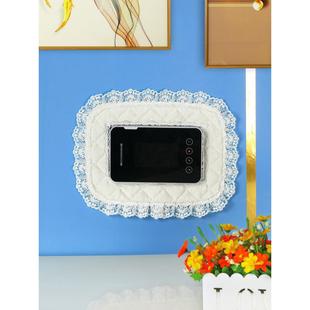 定制可视对讲遮挡装饰盒门铃电话套罩楼宇门禁室内机布艺防尘框保