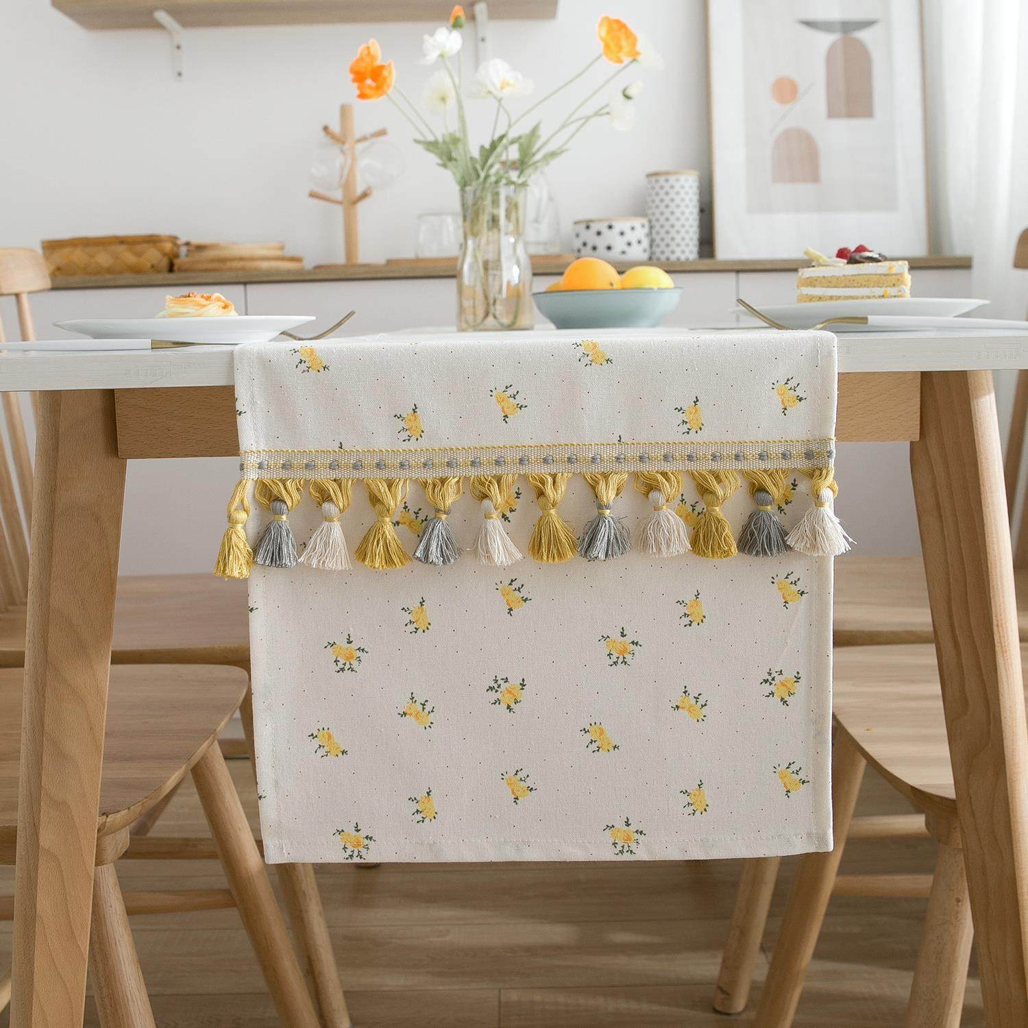 小玫瑰韩国花边桌旗桌垫布碗橱盖布咖啡桌布桌布简单的织物