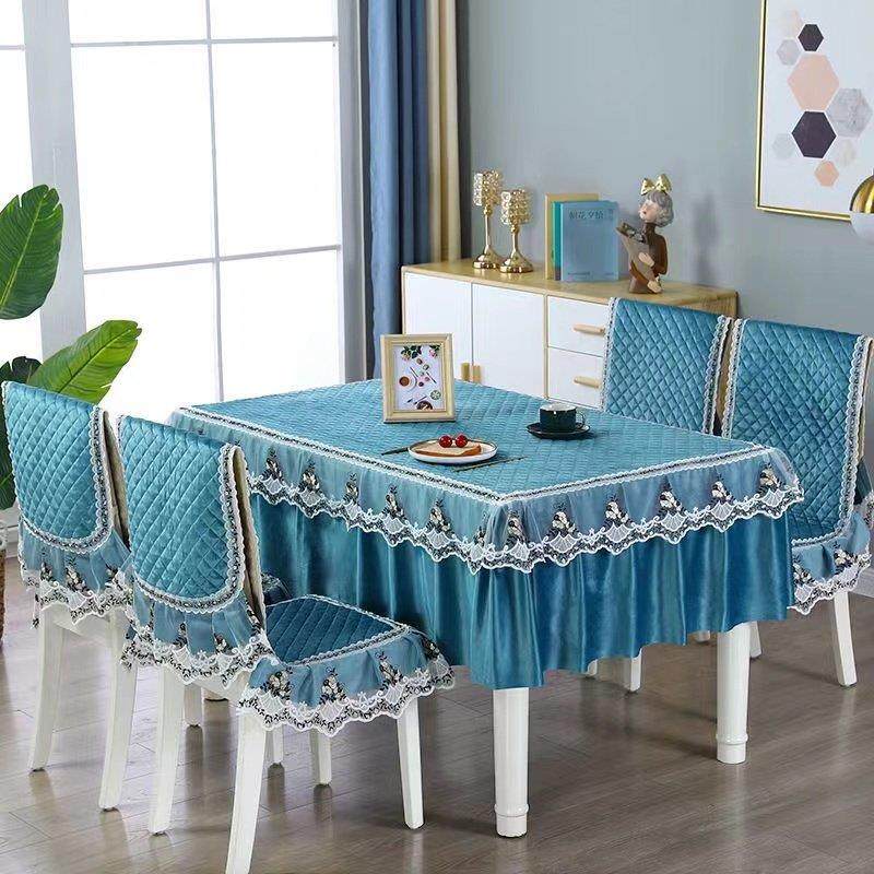 餐桌和椅子套，纯色天鹅绒一体式坐垫，靠背，家绗缝加厚中式台布,居家布艺,桌布,淘宝优惠券,粉丝福利购,淘宝优惠卷
