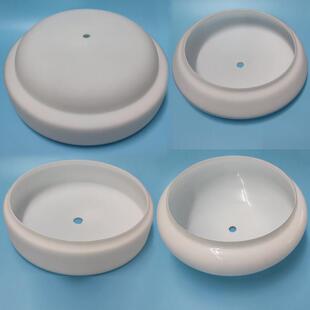 灯具配件吊灯托盆半圆碗形玻璃灯外壳LED灯罩纯白灯罩 底盘面部罩