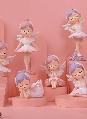 芭蕾女孩贝拉舞蹈摆件可爱女生卧室房间装饰品车载少女心生日礼物