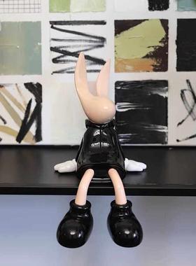 现代简约抽象兔子摆件轻奢高档家居客厅玄关电视柜样板房间摆件