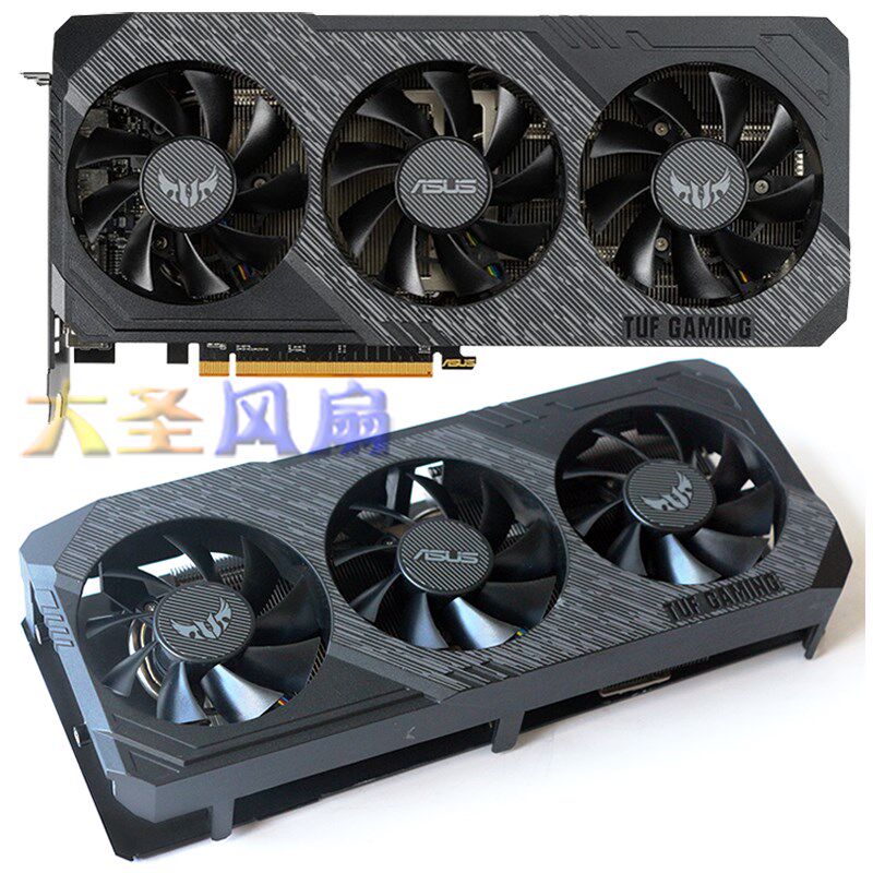 华硕 TUF3-RX 5700/5700XT-O8G-GAMING 显卡散热器 - 实物图