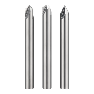 90度高光铝用倒角刀直槽3刃合金倒角铣刀60度120度加工中心立铣刀