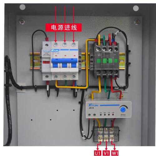 风机8水泵控制箱过载/缺电机起动7.K5控W电箱三相启动器30V缺相过