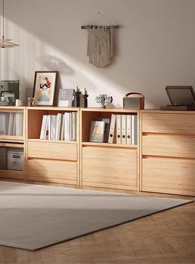 书架置物架落靠储物柜家用客厅地收量SJ0276纳柜大容简约整理柜置