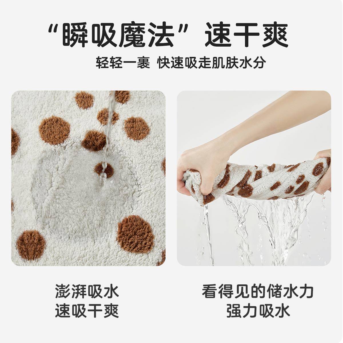 儿BFX速浴袍连帽可穿戴式绑带浴巾全童加厚超软男女童睡袍宝干棉