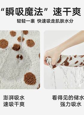 儿BFX速浴袍连帽可穿戴式绑带浴巾全童加厚超软男女童睡袍宝干棉