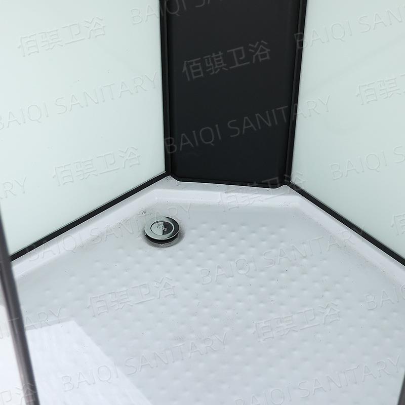 一体式扇形断淋浴干湿分离房柜玻980璃隔酒店洗澡间洗手台一体卫