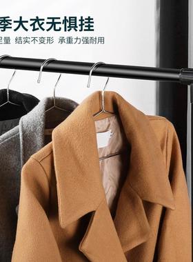 衣架F965JTM8家用0挂衣大号5c撑m男士大号加粗挂实心衣干湿衣两新