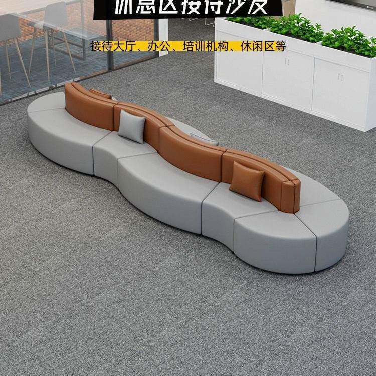 公共合场所沙发异形组组903等候区电影科院健身房技馆沙发合
